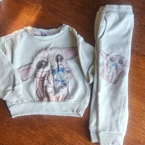 Star Wars Very Light Green Sweatshirt and Joggers Set